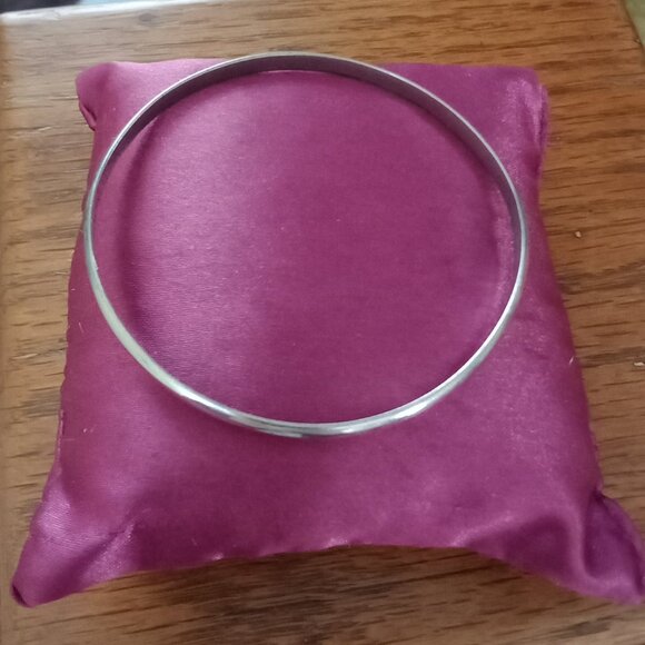 Sterling Bangle Bracelet - Picture 1 of 6